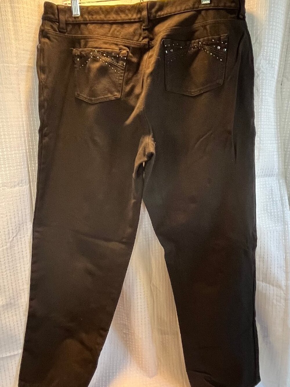 Gloria Vanderbilt Amanda Classic Fit Tapered Leg Black Jeans size 16
